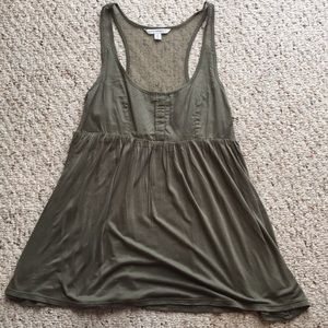 Army green tank top